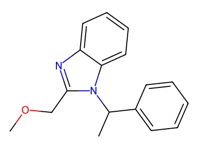 2-(methoxymethyl)-1-(1-phenylethyl)-1H-benzo[d]imidazole structure
