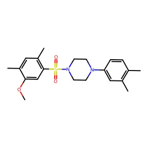 1-(3,4-Dimethylphenyl)-4-(5-methoxy-2,4-dimethylbenzenesulfonyl)piperazine structure