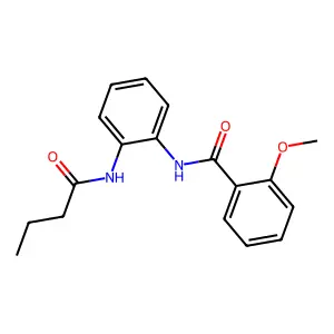 N-[2-(butanoylamino)phenyl]-2-methoxybenzamide structure