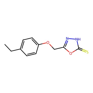 5-(4-Ethyl-phenoxymethyl)-[1,3,4]oxadiazole-2-thiol structure
