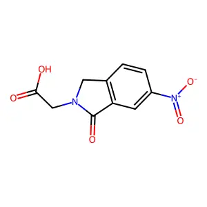 2-(6-Nitro-1-oxoisoindolin-2-yl)acetic acid structure