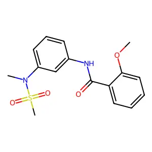 2-methoxy-N-{3-[methyl(methylsulfonyl)amino]phenyl}benzamide structure