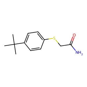 2-[(4-Tert-butylphenyl)sulfanyl]acetamide structure