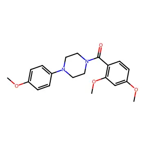 (2,4-Dimethoxyphenyl)[4-(4-methoxyphenyl)piperazin-1-yl]methanone structure