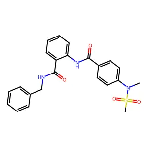 N-benzyl-2-[[4-[methyl(methylsulfonyl)amino]benzoyl]amino]benzamide structure