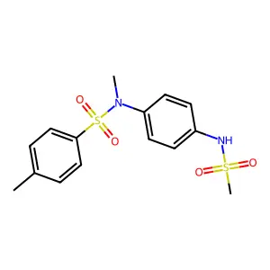 N,4-dimethyl-N-{4-[(methylsulfonyl)amino]phenyl}benzenesulfonamide structure
