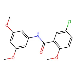 5-chloro-N-(3,5-dimethoxyphenyl)-2-methoxybenzamide structure