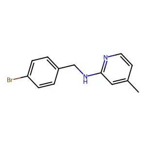 N-[(4-bromophenyl)methyl]-4-methylpyridin-2-amine structure
