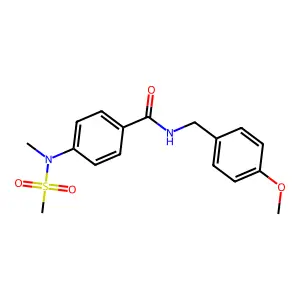 N-(4-methoxybenzyl)-4-[methyl(methylsulfonyl)amino]benzamide structure