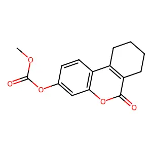 Methyl (6-oxo-7,8,9,10-tetrahydrobenzo[c]chromen-3-yl) carbonate structure