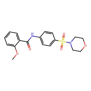 2-methoxy-N-[4-(4-morpholinylsulfonyl)phenyl]benzamide structure