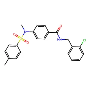 N-(2-chlorobenzyl)-4-{methyl[(4-methylphenyl)sulfonyl]amino}benzamide structure