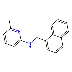 6-甲基-N-(萘-1-基甲基)吡啶-2-胺 structure