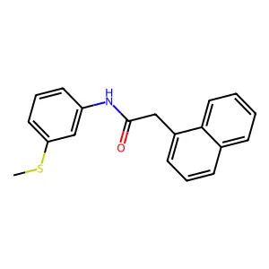 N-(3-methylsulfanylphenyl)-2-naphthalen-1-ylacetamide structure