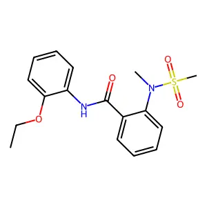 N-(2-ethoxyphenyl)-2-[methyl(methylsulfonyl)amino]benzamide structure