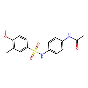 N-[4-[(4-methoxy-3-methylphenyl)sulfonylamino]phenyl]acetamide structure