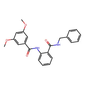 N-[2-(benzylcarbamoyl)phenyl]-3,5-dimethoxybenzamide structure