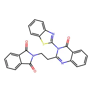 2-[2-[3-(1,3-Benzothiazol-2-yl)-4-oxoquinazolin-2-yl]ethyl]isoindole-1,3-dione structure
