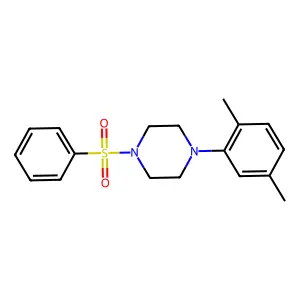 1-(2,5-Dimethylphenyl)-4-(phenylsulfonyl)piperazine structure