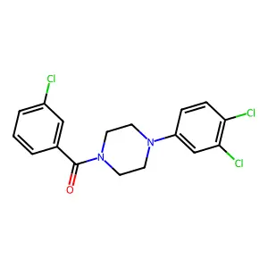 4-(3,4-Dichlorophenyl)piperazinyl 3-chlorophenyl ketone structure