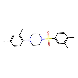 1-(2,4-Dimethylphenyl)-4-((3,4-dimethylphenyl)sulfonyl)piperazine structure