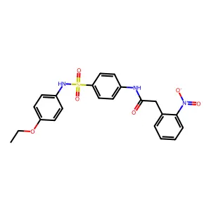 N-[4-[(4-ethoxyphenyl)sulfamoyl]phenyl]-2-(2-nitrophenyl)acetamide structure