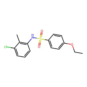 N-(3-chloro-2-methylphenyl)-4-ethoxybenzenesulfonamide structure