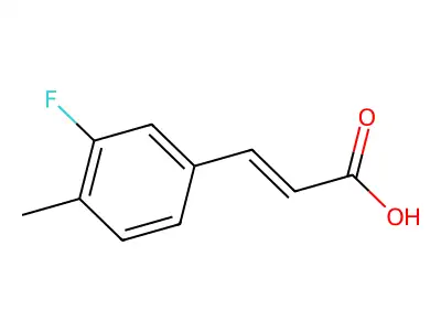 3-Fluoro-4-methylcinnamic acid structure
