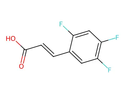 3-(2,4,5-trifluorophenyl)prop-2-enoic Acid structure