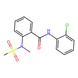 N-(2-chlorophenyl)-2-[methyl(methylsulfonyl)amino]benzamide structure