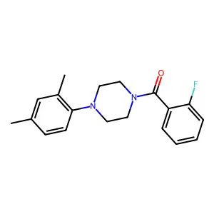 (4-(2,4-Dimethylphenyl)piperazin-1-yl)(2-fluorophenyl)methanone structure