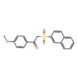 1-(4-Methoxyphenyl)-2-(2-naphthylsulfonyl)ethanone structure