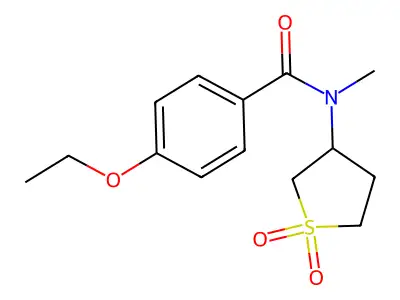 N-(1,1-dioxothiolan-3-yl)-4-ethoxy-N-methylbenzamide structure