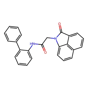 N-(biphenyl-2-yl)-2-(2-oxobenzo[cd]indol-1(2H)-yl)acetamide structure
