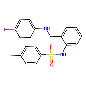 N-[2-[(4-iodoanilino)methyl]phenyl]-4-methylbenzenesulfonamide structure