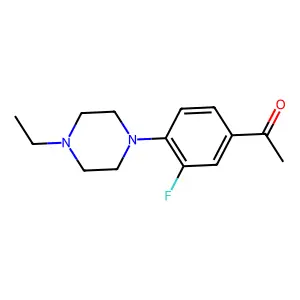 1-[4-(4-Ethylpiperazin-1-yl)-3-fluorophenyl]ethan-1-one structure
