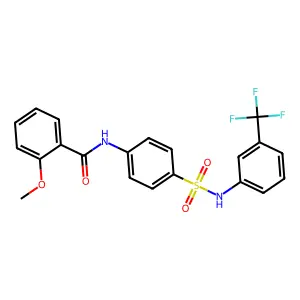 2-methoxy-N-(4-{[3-(trifluoromethyl)phenyl]sulfamoyl}phenyl)benzamide structure