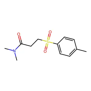 N,N-dimethyl-3-(4-methylphenyl)sulfonylpropanamide structure