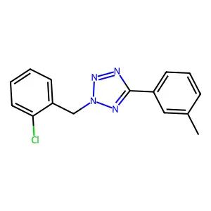 2-[(2-Chlorophenyl)methyl]-5-(3-methylphenyl)tetrazole structure