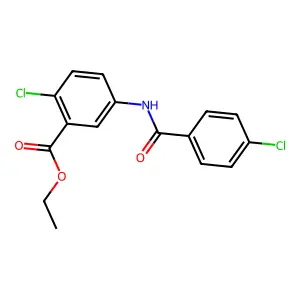 Ethyl 2-chloro-5-[(4-chlorobenzoyl)amino]benzoate structure