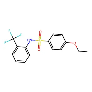 4-ethoxy-N-[2-(trifluoromethyl)phenyl]benzenesulfonamide structure