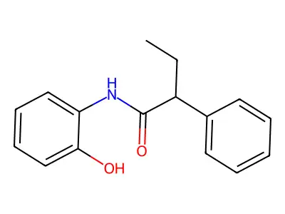N-(2-hydroxyphenyl)-2-phenylbutanamide structure