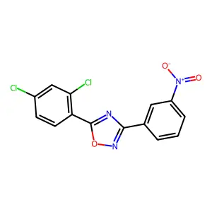 5-(2,4-Dichlorophenyl)-3-(3-nitrophenyl)-1,2,4-oxadiazole structure