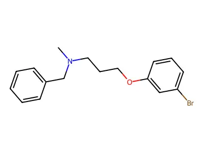 N-benzyl-3-(3-bromophenoxy)-N-methylpropan-1-amine structure