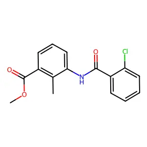 Methyl 3-{[(2-chlorophenyl)carbonyl]amino}-2-methylbenzoate structure