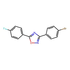 3-(4-Bromophenyl)-5-(4-fluorophenyl)-1,2,4-oxadiazole structure