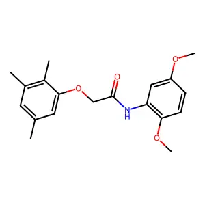N-(2,5-dimethoxyphenyl)-2-(2,3,5-trimethylphenoxy)acetamide structure