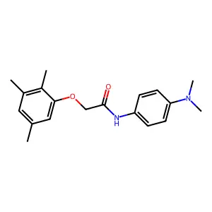 N-[4-(dimethylamino)phenyl]-2-(2,3,5-trimethylphenoxy)acetamide structure