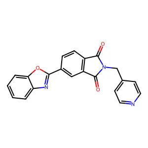 5-(1,3-Benzoxazol-2-yl)-2-(pyridin-4-ylmethyl)isoindole-1,3-dione structure