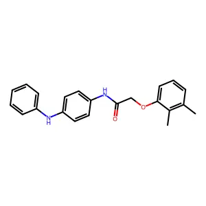 N-(4-anilinophenyl)-2-(2,3-dimethylphenoxy)acetamide structure